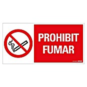 Pickup Señal de precaución catalán (Motivo: Prohibido fumar, L x An: 30 x 15 cm)