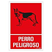 Pickup Señal de precaución (Motivo: Perro peligroso, L x An: 33 x 23 cm)