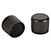 Rohrkappen (Durchmesser: 40 mm, Schwarz)