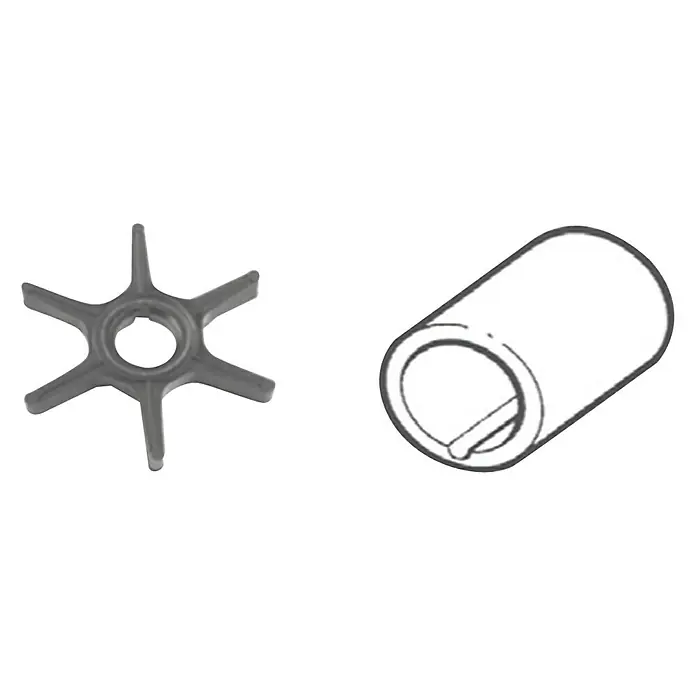 CEF Impeller 500315 - Ø x L: 73 x 12,6 mm, Wellendurchmesser: 16 mm - Ein graues Impellerrad und eine Buchse, beides wichtige Ersatzteile für viele Anwendungen.