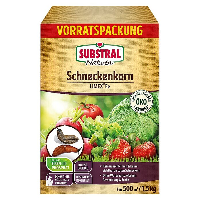 Substral Schneckenkorn LIMEX® Fe (1,5 kg) | BAUHAUS