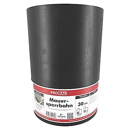 Probau Mauersperrbahn (25 m x 30 cm x 1,2 mm, PVC)