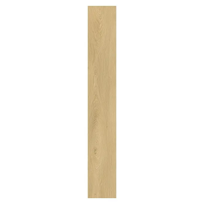 Vinylboden Rigid - Oak Sand, Landhausdiele, 1.220 x 180 x 4 mm - Nahaufnahme eines hellen Holzfußbodens mit Maserung, der natürliche Eleganz und Wärme in jeden Raum bringt.