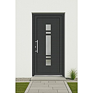 Panto Haustür Premium SMK 017 (110 x 210 cm, DIN Anschlag: Links, Anthrazit/Weiß)