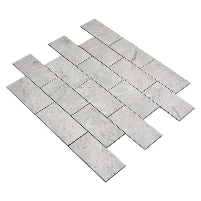 Selbstklebemosaik SAM 4SW09MLM - 29,5 x 29 cm, Grau, Matt - Ansicht von oben