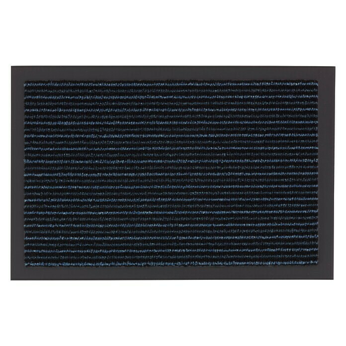 Astra Fußmatte Jade (Streifen, Schwarz/Blau, 80 x 60 cm, 100 % Polypropylen)