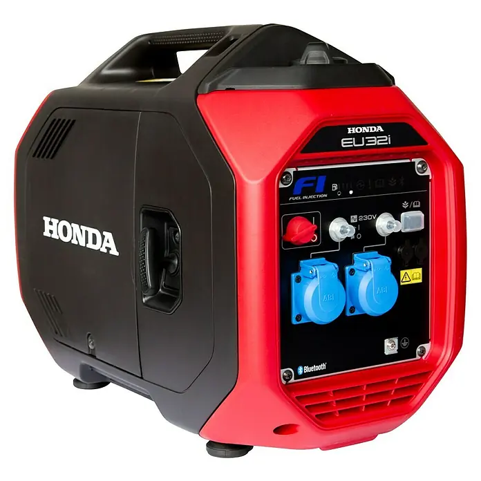 Honda Stromerzeuger EU 32i - 3,2 kW, Tankvolumen: 4,7 l - Hier ist ein Honda EU32i Stromerzeuger, ein tragbares und zuverlässiges Gerät, ideal für verschiedene Anwendungen und Notfälle.