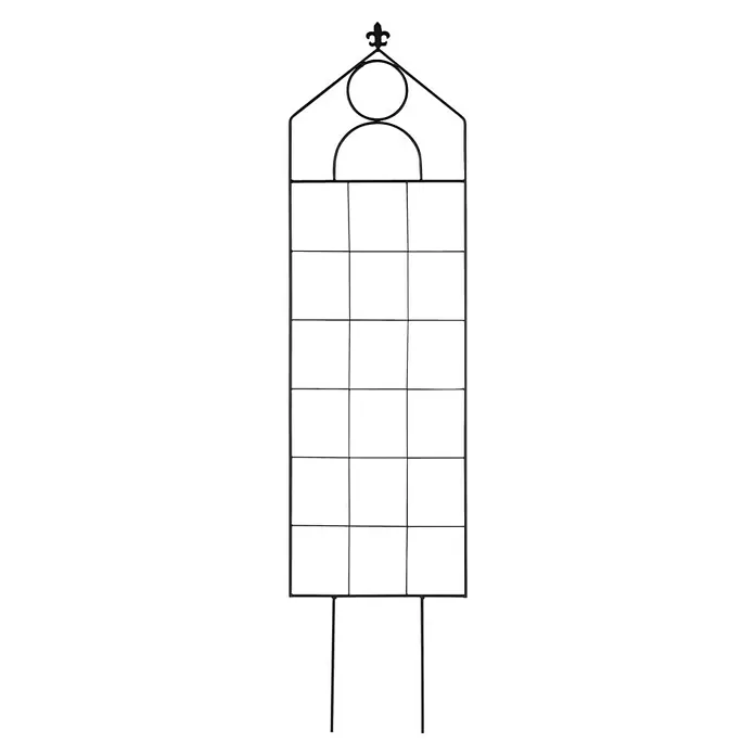 Gardol Zierspalier Piemont - 34 x 150 cm, Anthrazit - Elegantes Rankgitter aus Metall für den Garten. Ideal zur Unterstützung von Kletterpflanzen und zur Dekoration Ihres Außenbereichs.
