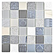 Mosaikfliese Quadrat Crystal XCM 8RK39