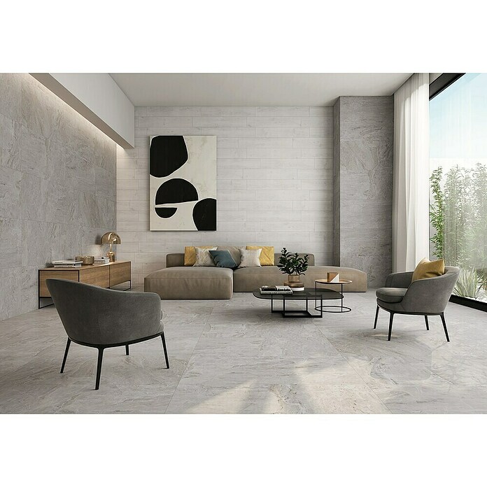 Halcón Porculanska pločica Illinois Blanco Soft  (23,3 x 120 cm, Svilenkasti sjaj) | BAUHAUS