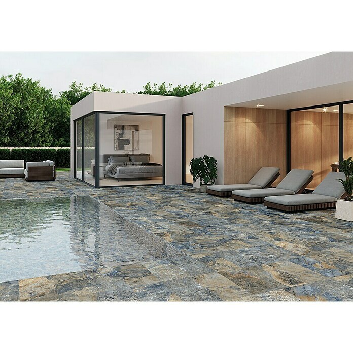 Halcón Podna pločica Piedra Bali Azul  (30 x 60 cm, Mat) | BAUHAUS