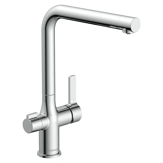 Camargue Spültischarmatur Blueperl - Chrom, Glänzend - Ein moderner, glänzender Chrom-Wasserhahn von Camargue. Elegantes Design für Küche oder Bad, das zeitlose Ästhetik und Funktionalität vereint.