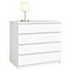 Cajonera montada (L x An x Al: 45 x 40 x 72 cm, Número de cajones: 4 ud., Blanco perlado, Frente en forma de J) | BAUHAUS