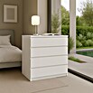 Cajonera montada (L x An x Al: 45 x 40 x 72 cm, Número de cajones: 4 ud., Blanco perlado, Frente en forma de J) | BAUHAUS
