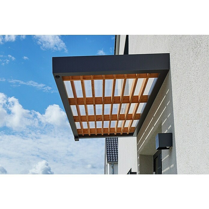 Gutta Rechteckvordach BS Timber-Line (160 x 90 x 12,5 cm) | BAUHAUS