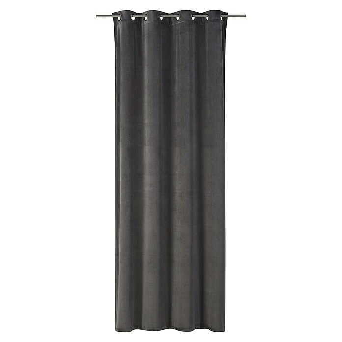 Elbersdrucke Ösenschal Odeon (B x H: 140 x 255 cm, 100 % Polyester, Dunkelgrau) | BAUHAUS