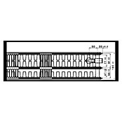Universal-Planheizkörper (B x H: 100 x 60 cm, 6-fach, Typ: 3K-33, 2.440 W)