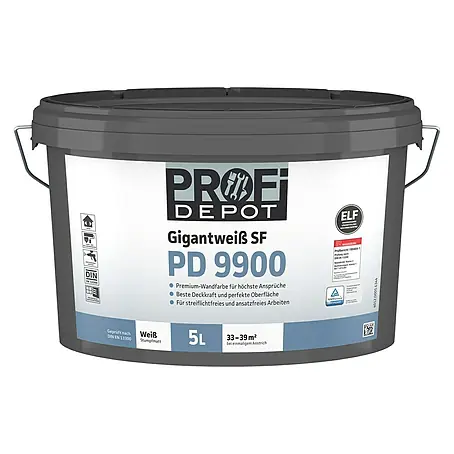 Profi Depot PD Wandfarbe Gigantweiß SF PD 9900