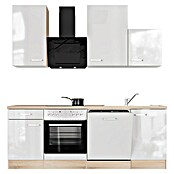 Flex-Well Valero Küchenzeile Typ 4 (Breite: 220 cm, Weiß, Mit Elektrogeräten) | BAUHAUS