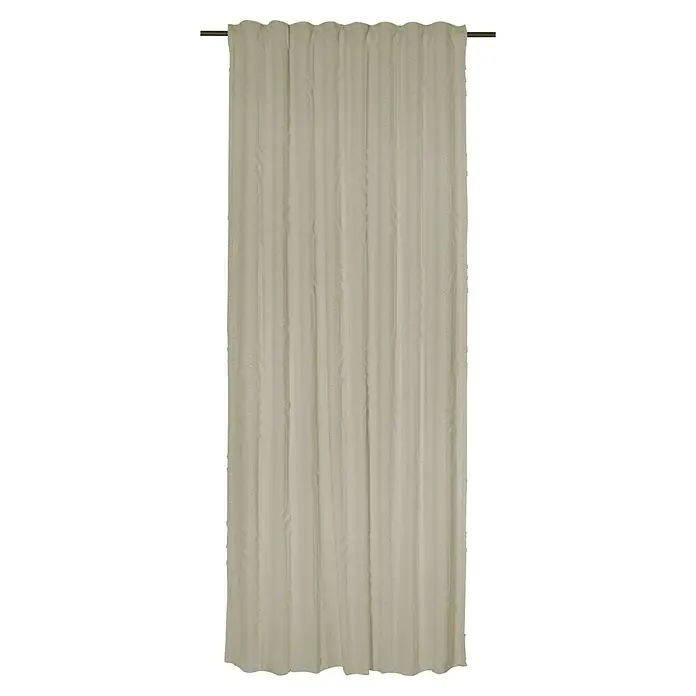 Elbersdrucke Schlaufenbandschal Ojala - B x H: 140 x 255 cm, 100 % Polyester, Beige - Beige, strukturierter Vorhang, der Eleganz und Wärme in jeden Raum bringt. Perfekt für Wohn- oder Schlafzimmer.