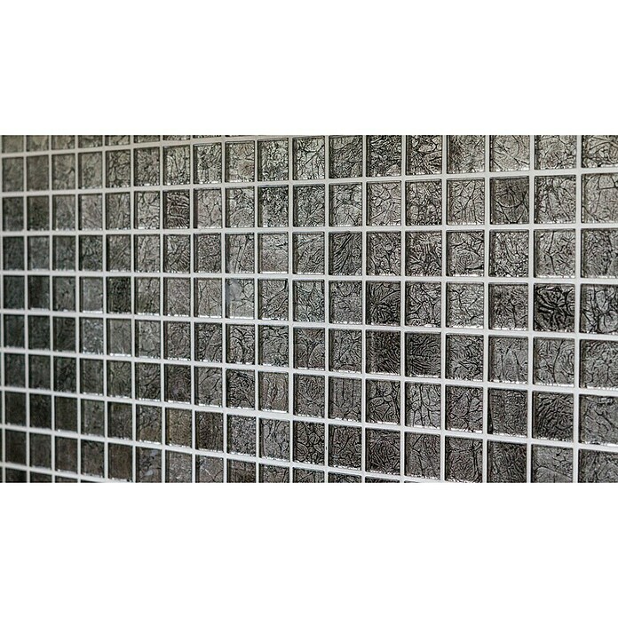 Mozaïektegel (30 x 30 cm, Zwart, Glanzend)