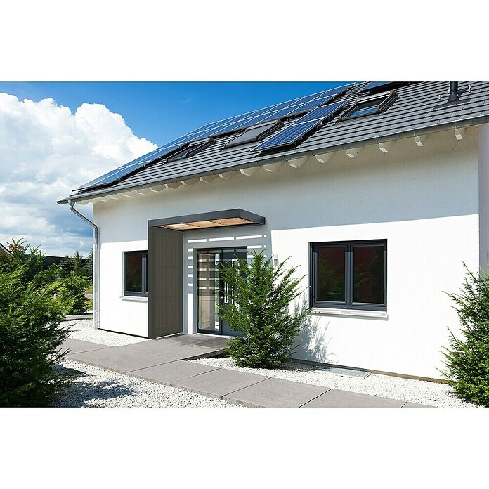 Gutta Rechteckvordach BS Timber-Line (160 x 90 x 12,5 cm) | BAUHAUS