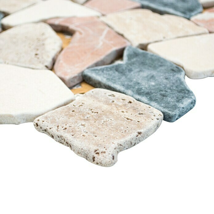 Mozaik pločica Mix CIOT 30/RND  (30,5 x 30,5 cm, Sivo-bež, Mat) | BAUHAUS