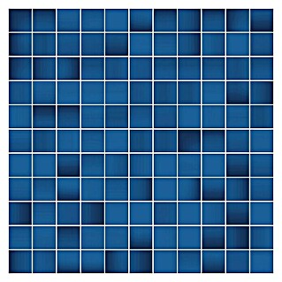 Decocer by Cinca Glow Mosaikfliese (33 x 33 cm, Blau, Glänzend)