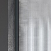 Camargue Duschwand Gunmetal Wave Walk-In (B x H: 90 x 200 cm, Beschichtet, Gunmetal, Wellenglas) | BAUHAUS