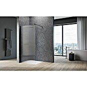 Camargue Duschwand Gunmetal Wave Walk-In (B x H: 90 x 200 cm, Beschichtet, Gunmetal, Wellenglas) | BAUHAUS