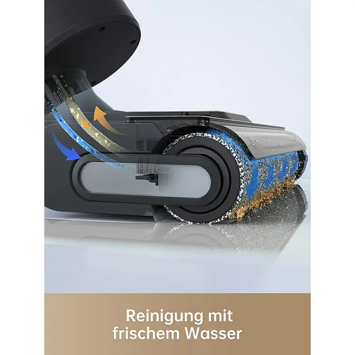 Dreame Akku-Nass-Trockensauger H11 Core - Saugkraft: 6.000 Pa, Akkulaufzeit: 22 min, Wassertankvolumen: 0,9 l - Bodenreinigungsgerät mit Frischwasser-Technologie für eine effektive und hygienische Reinigung.