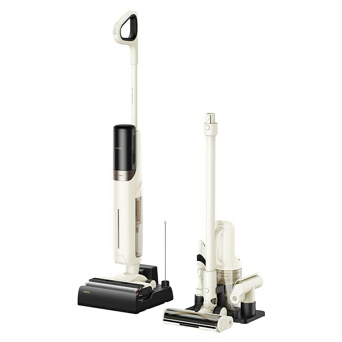 Mova Aspirador en seco y húmedo de batería K30 Mix (Potencia de aspiración: 18.000 Pa, Duración de la batería: 30 min - 50 min, Volumen del depósito de agua: 0,6 l) | BAUHAUS