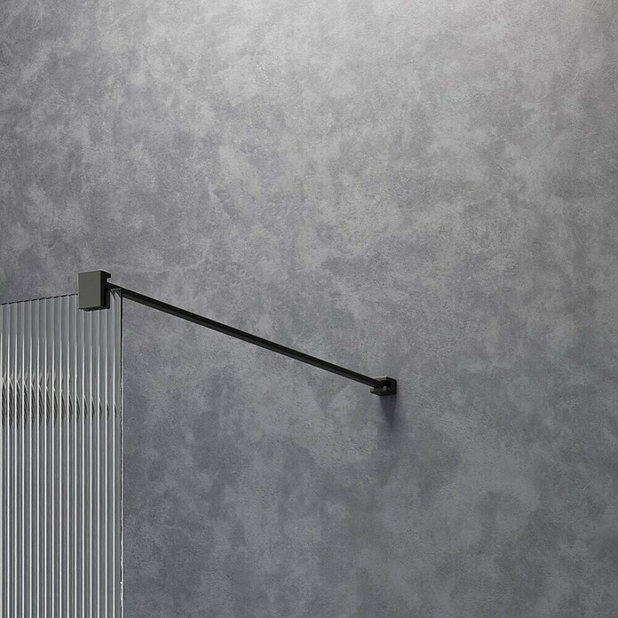 Camargue Duschwand Gunmetal Wave Walk-In (B x H: 90 x 200 cm, Beschichtet, Gunmetal, Wellenglas) | BAUHAUS