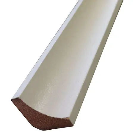 Rufete  Perfil embellecedor hueco adhesiva de MDF Blanco