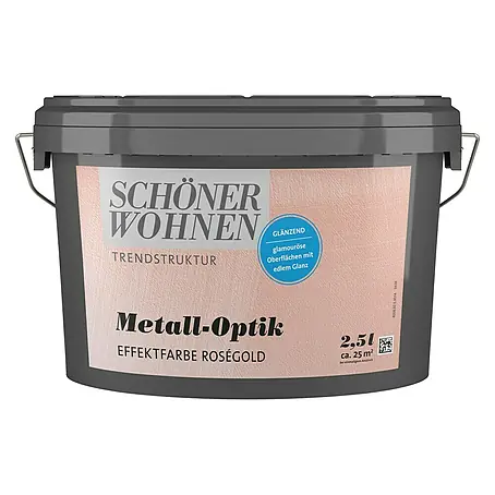 SCHÖNER WOHNEN-Farbe Trendstruktur Farbeffektputz Metall-Optik Effektfarbe