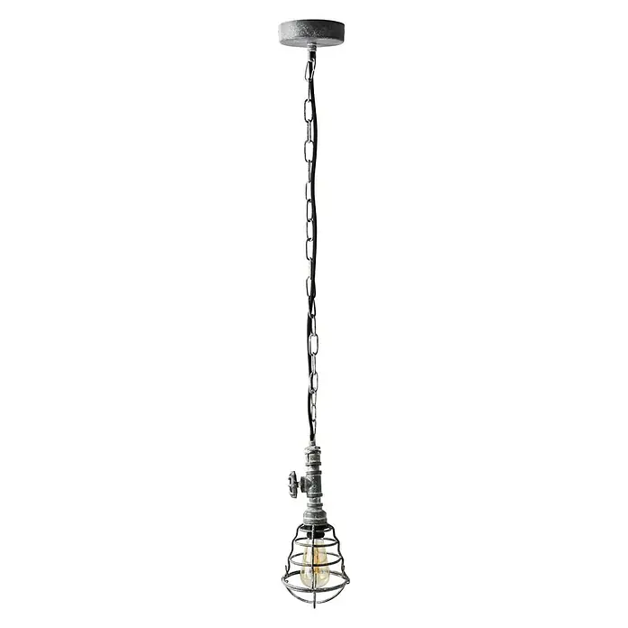 Tween Light Lámpara colgante Fascia 2 - Altura: 150 cm - La lámpara colgante de jaula de diseño industrial es una solución de iluminación elegante y moderna. Añade un toque de encanto industrial a cualquier habitación.