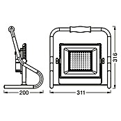 Ledvance LED-Baustrahler (4 000 K, 311 x 200 x 316 mm, IP44) | BAUHAUS