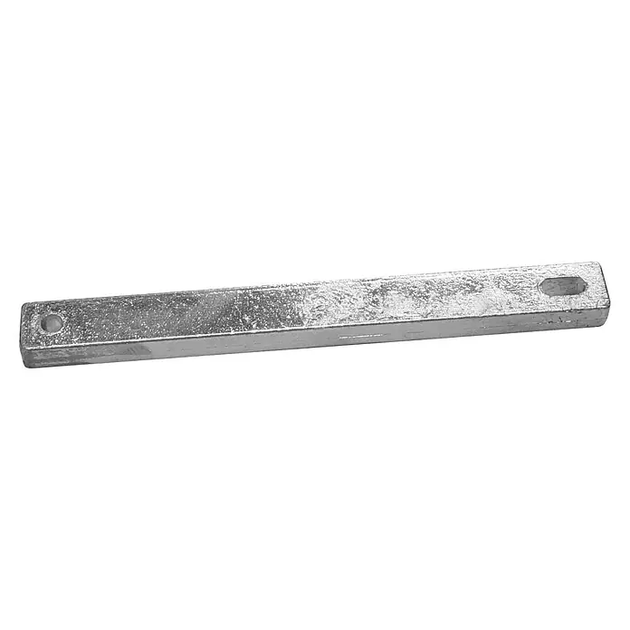 Rumpfanode - Zink, Salzwasser, Passend für: MerCruiser Motoren 30 - 40 PS - Metallstange mit Löchern an beiden Enden. Ideal für vielfältige Bau- und Reparaturprojekte im Heimwerkerbereich.