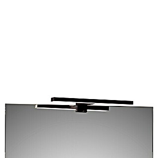 Aplique LED para espejo Altair (Negro, L x An x Al: 12 x 30 x 5 cm)