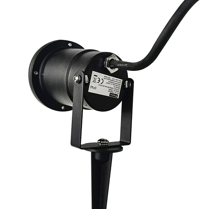 Starlux Splash Foco de jardín LED Splash (1 luz, 3 W, Negro, Estaca)