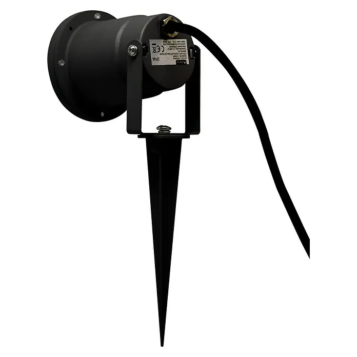 Starlux Splash Foco de jardín LED - 3 W, Negro, IP44, LED - Foco de jardín para iluminación exterior. El foco es negro y tiene una estaca para una fácil instalación.