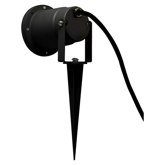 Starlux Splash LED-Gartenstrahler3 W, Schwarz, IP44, LED - Schwarzer Gartenstrahler mit Erdspieß und Kabel. Ideal für die Beleuchtung von Gärten und Außenbereichen. Robuste und wetterfeste Ausführung.