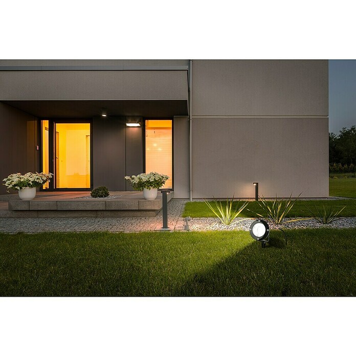 Starlux Splash Foco de jardín LED Splash (1 luz, 3 W, Negro, Estaca)