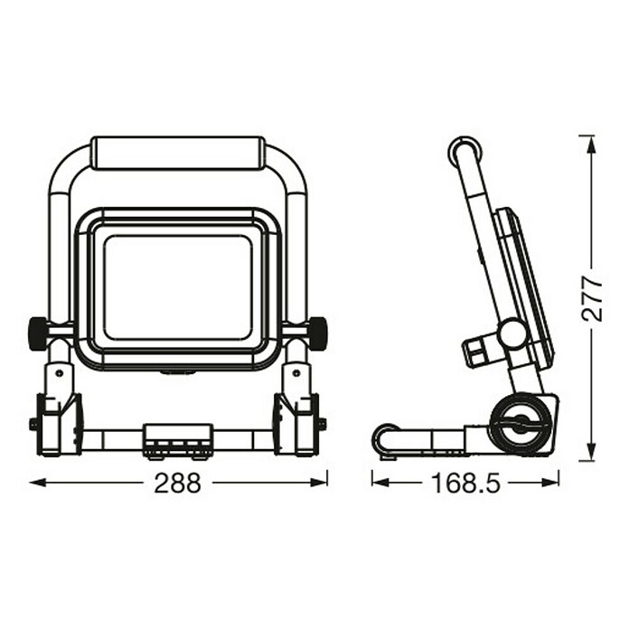 Osram LED građevinski reflektor Value  (3.000 lm, 6.500 K, 28,8 x 16,9 x 27,7 cm, IP54) | BAUHAUS