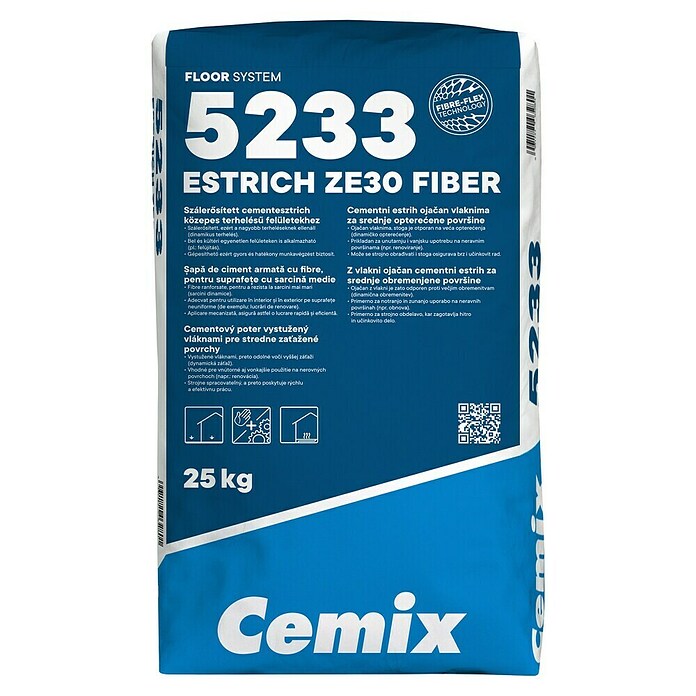 Cemix Cementni estrih ZE 30 Fiber  (25 kg) | BAUHAUS