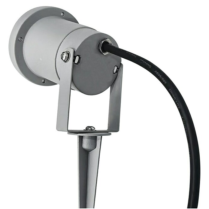 Starlux Splash Foco de jardín LED (1 luz, 3 W, Plateado, Estaca)
