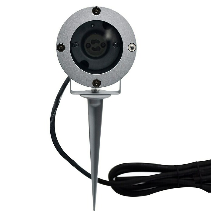 Starlux Splash Foco de jardín LED (1 luz, 3 W, Plateado, Estaca)