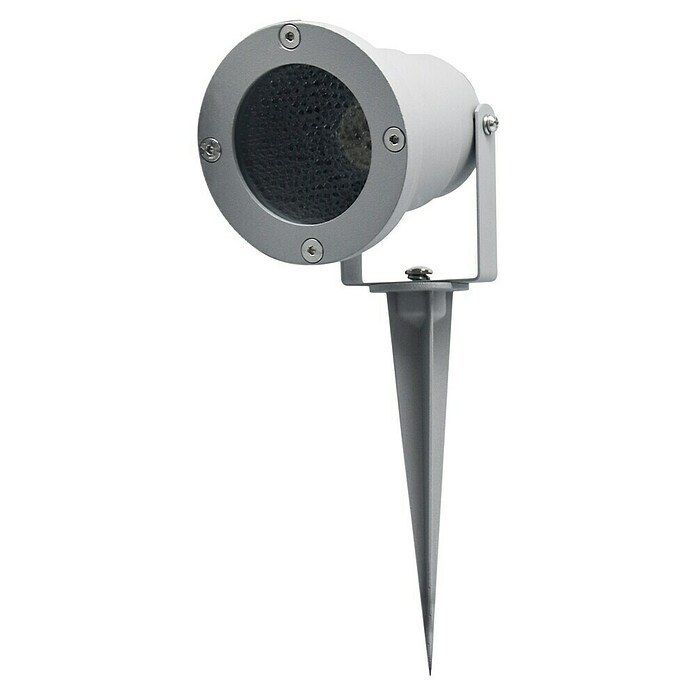 Starlux Splash Foco de jardín LED (1 luz, 3 W, Plateado, Estaca)