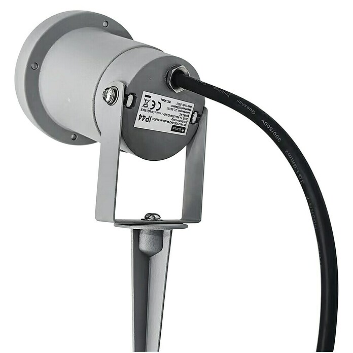 Starlux Splash Foco de jardín LED (1 luz, 3 W, Plateado, Estaca)