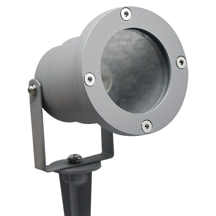 Starlux Splash Foco de jardín LED (1 luz, 3 W, Plateado, Estaca)